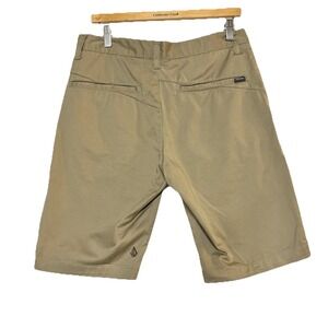 Volcom Mens Shorts 30 Waist Frickin Chino Short 11” Khaki Surf Skater 90s Y2K